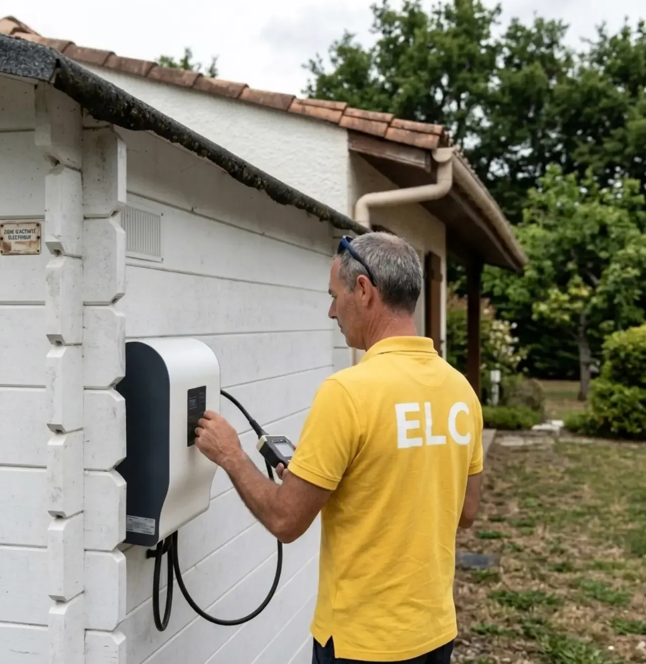 Borne de recharge IRVE à Aubervilliers