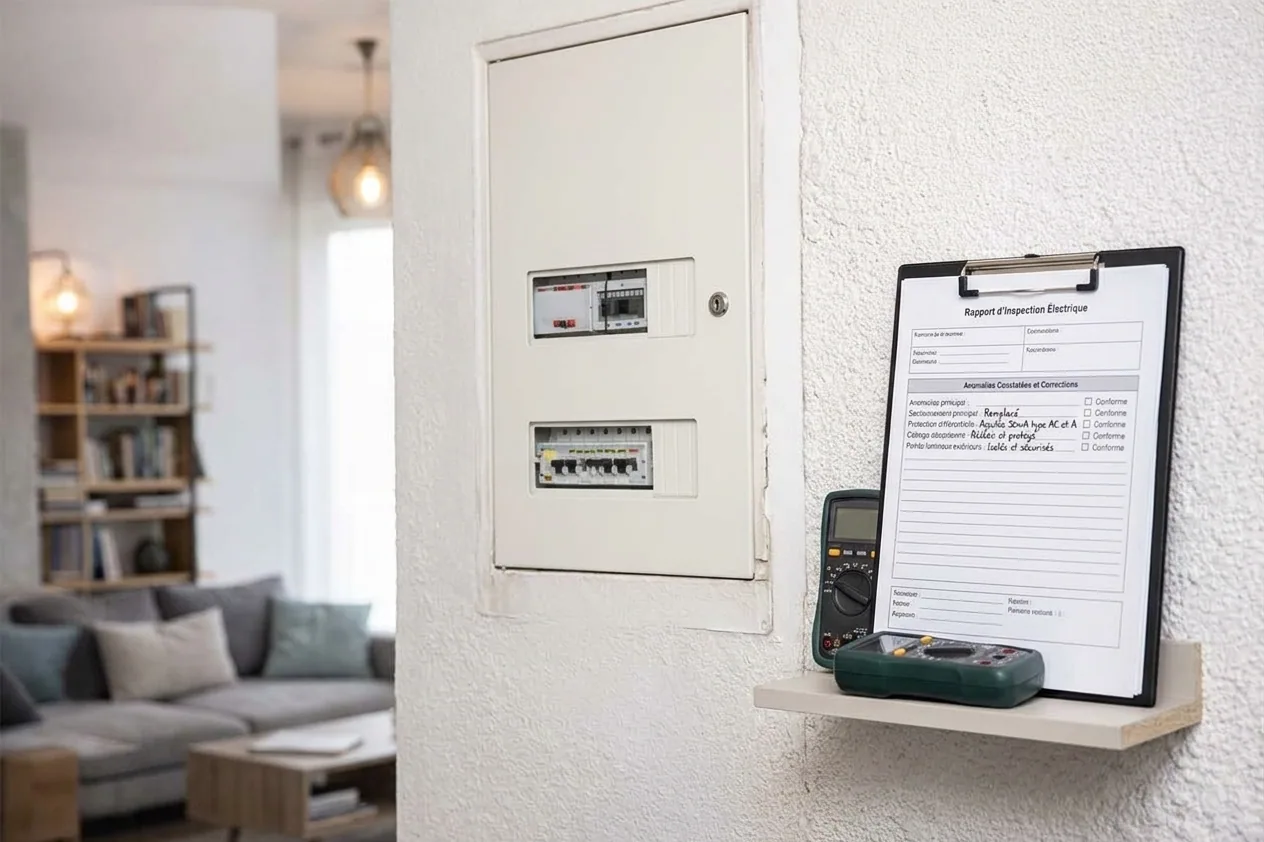 Électricien à Aubervilliers — après (chantier 1)
